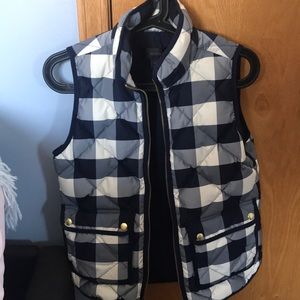 J. Crew Quilted Vest (Navy, worn once) -Exclusive